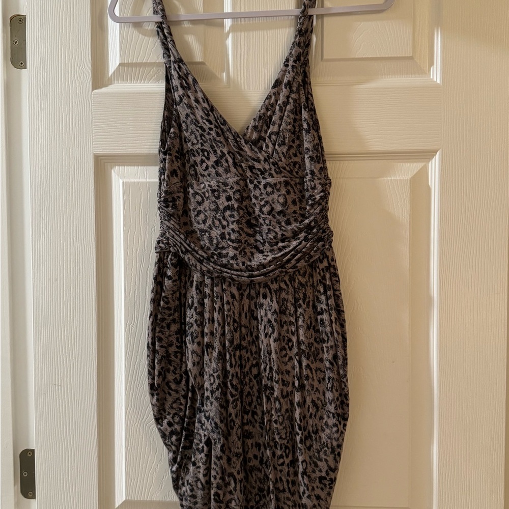 Leopard Print Sleeveless Dress